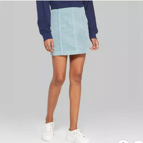 Plus Size 16 Women's CORDUROY Mini Skirt NWT - Picture 2 of 5